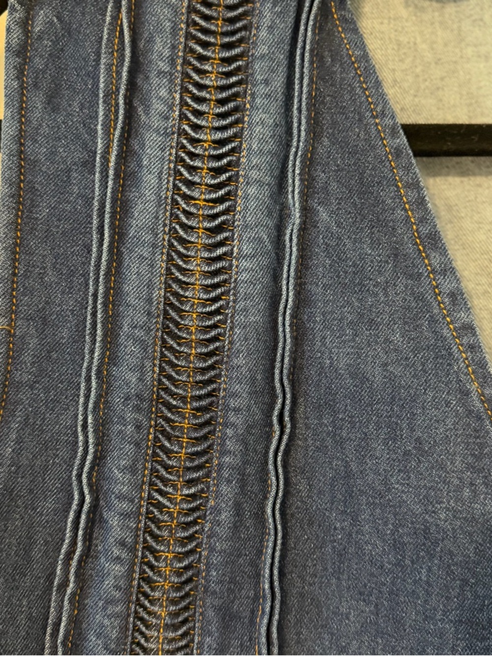 Poetic License Vintage Dark Blue Cotton Denim Vest L - Picture 4 of 10